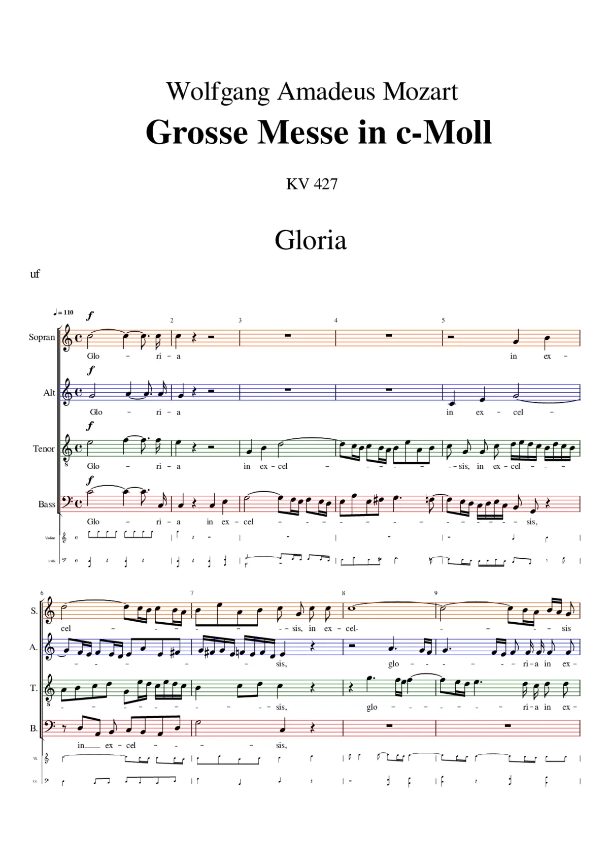 Great Mass in C minor KV427 (417a) - Page 1