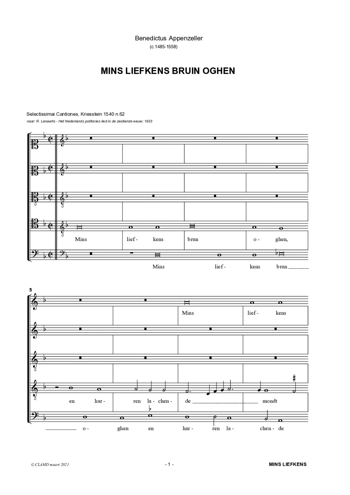 Mins liefkens bruin oghen - Page 1