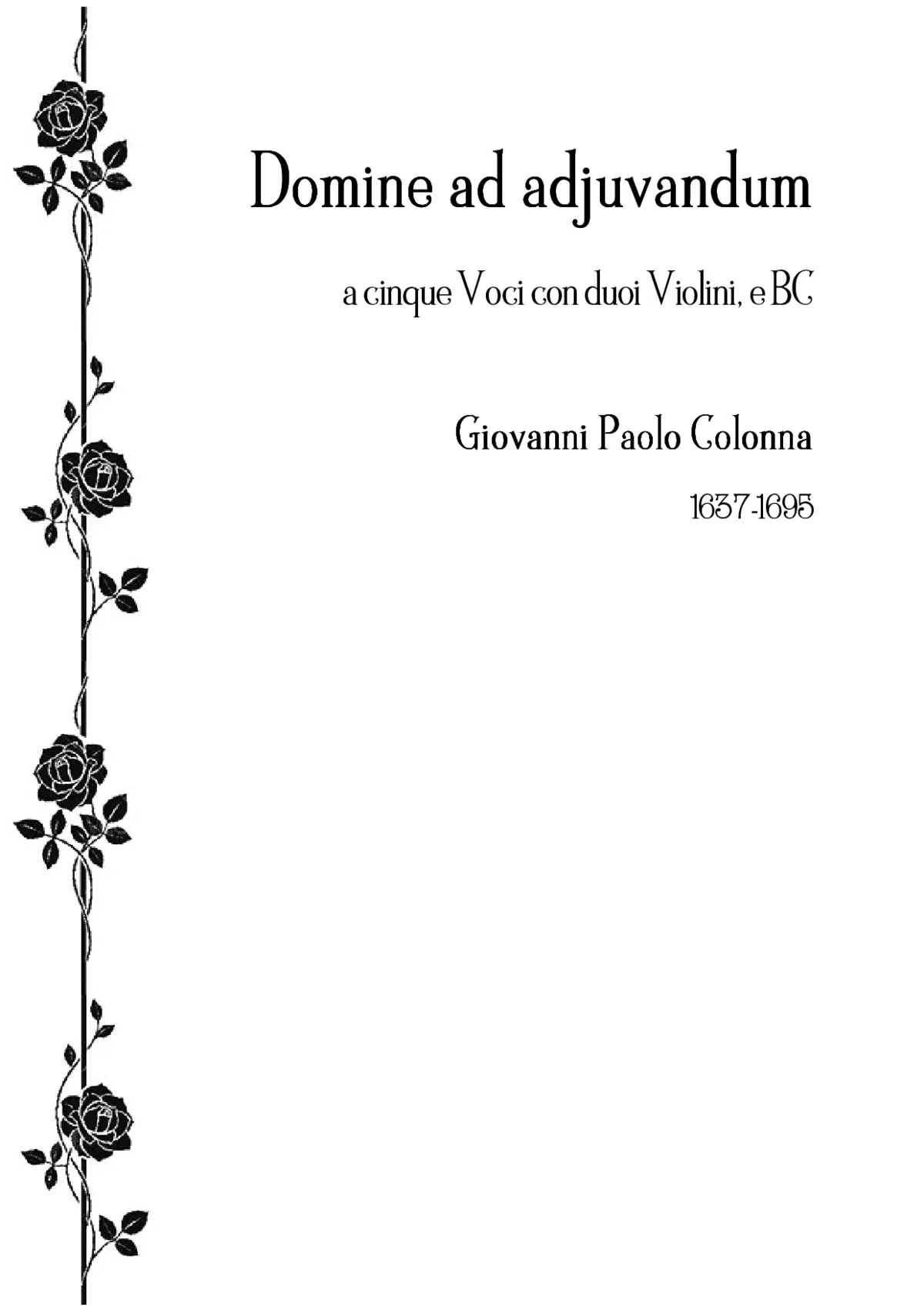 Domine ad adjuvandum a 5 - Page 1