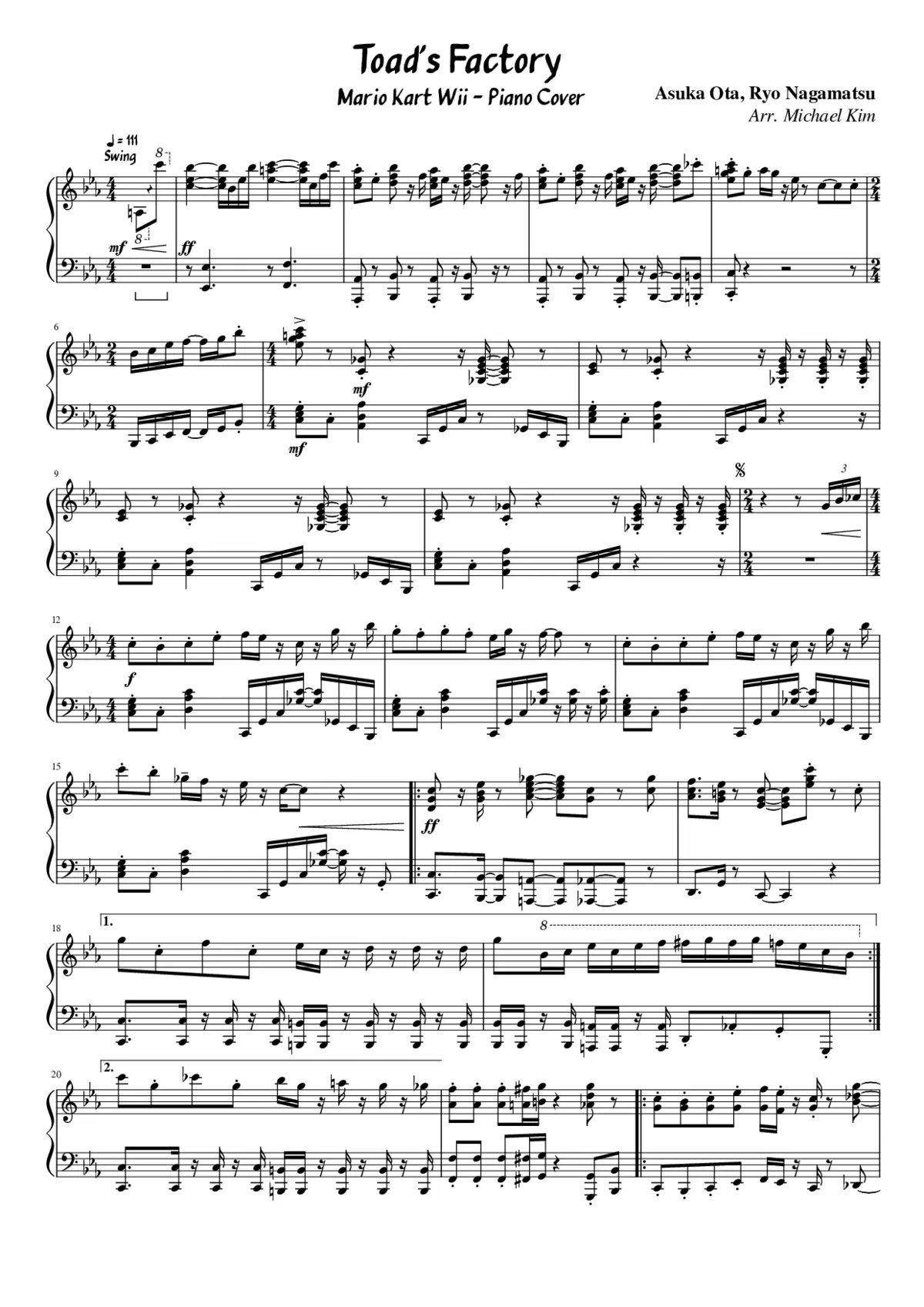 Toad's Factory - Mario Kart Wii - Page 1