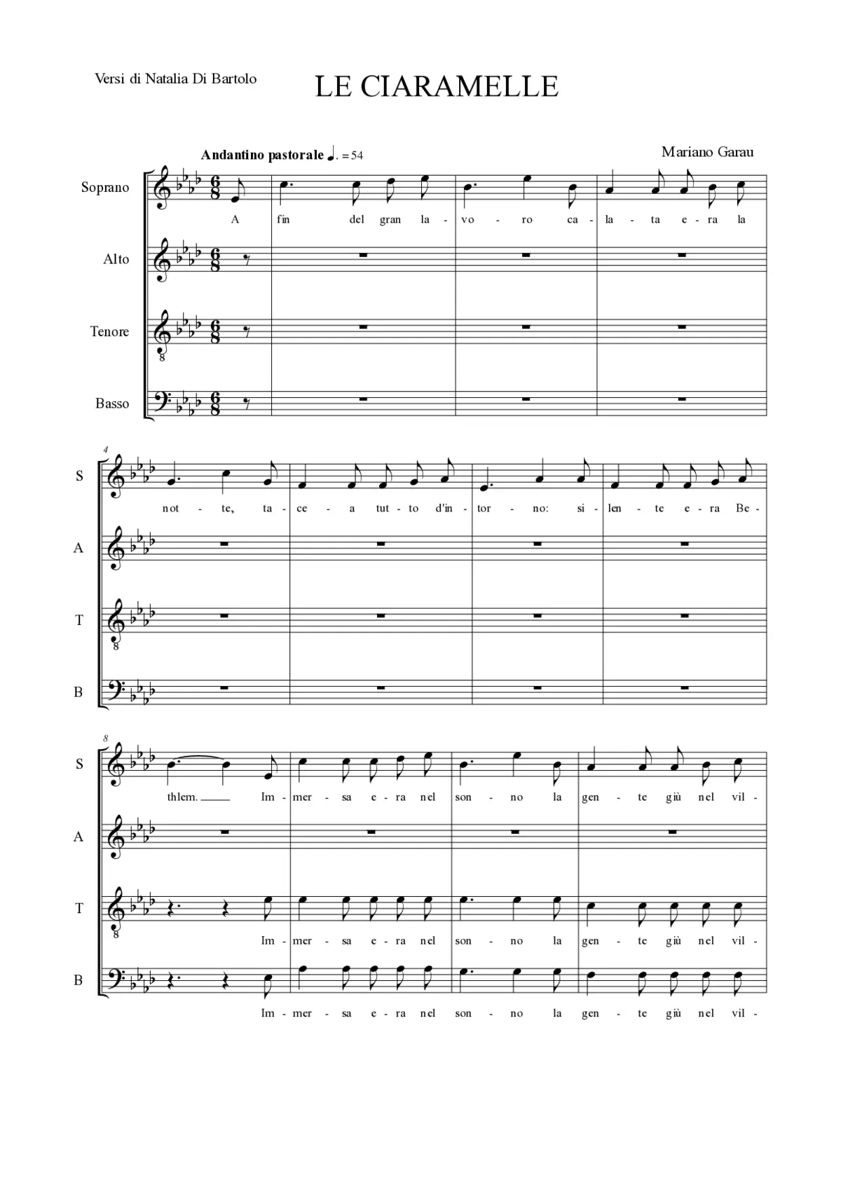 Le ciaramelle - Page 1