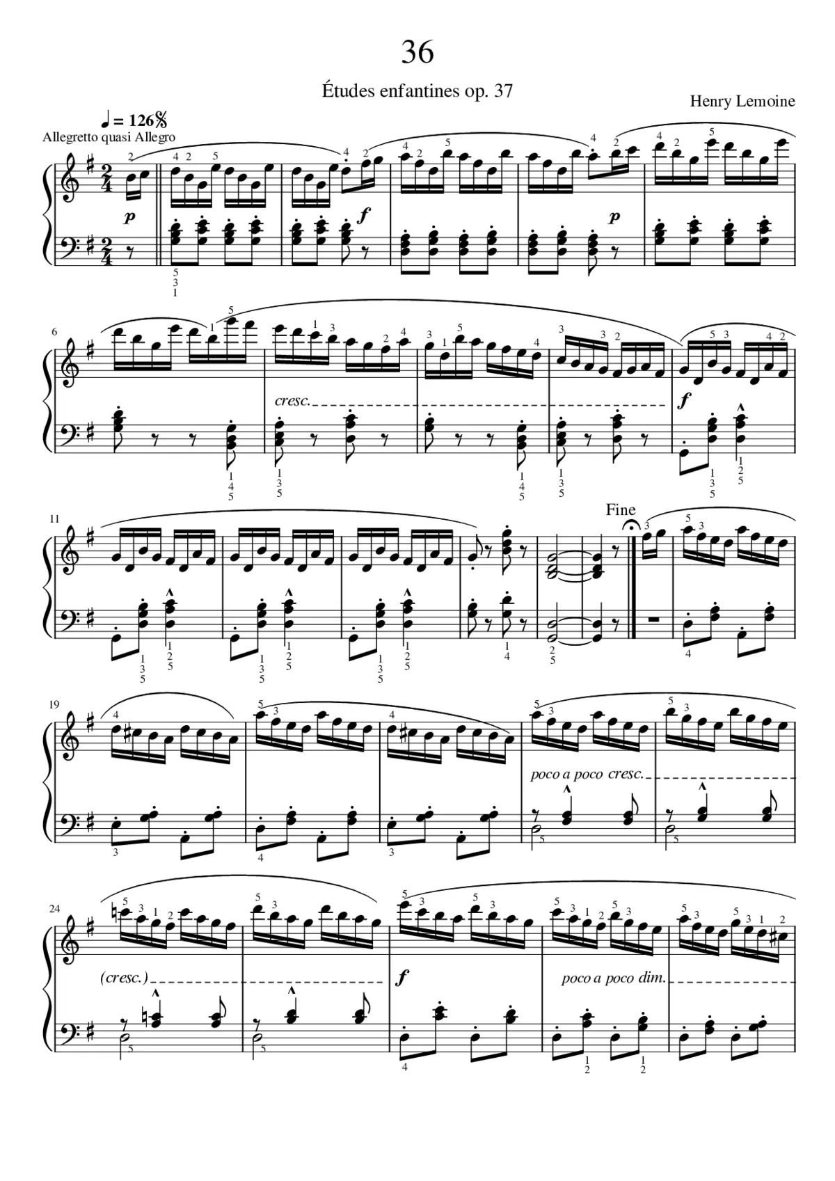 Études enfantines Op.37 - Page 1