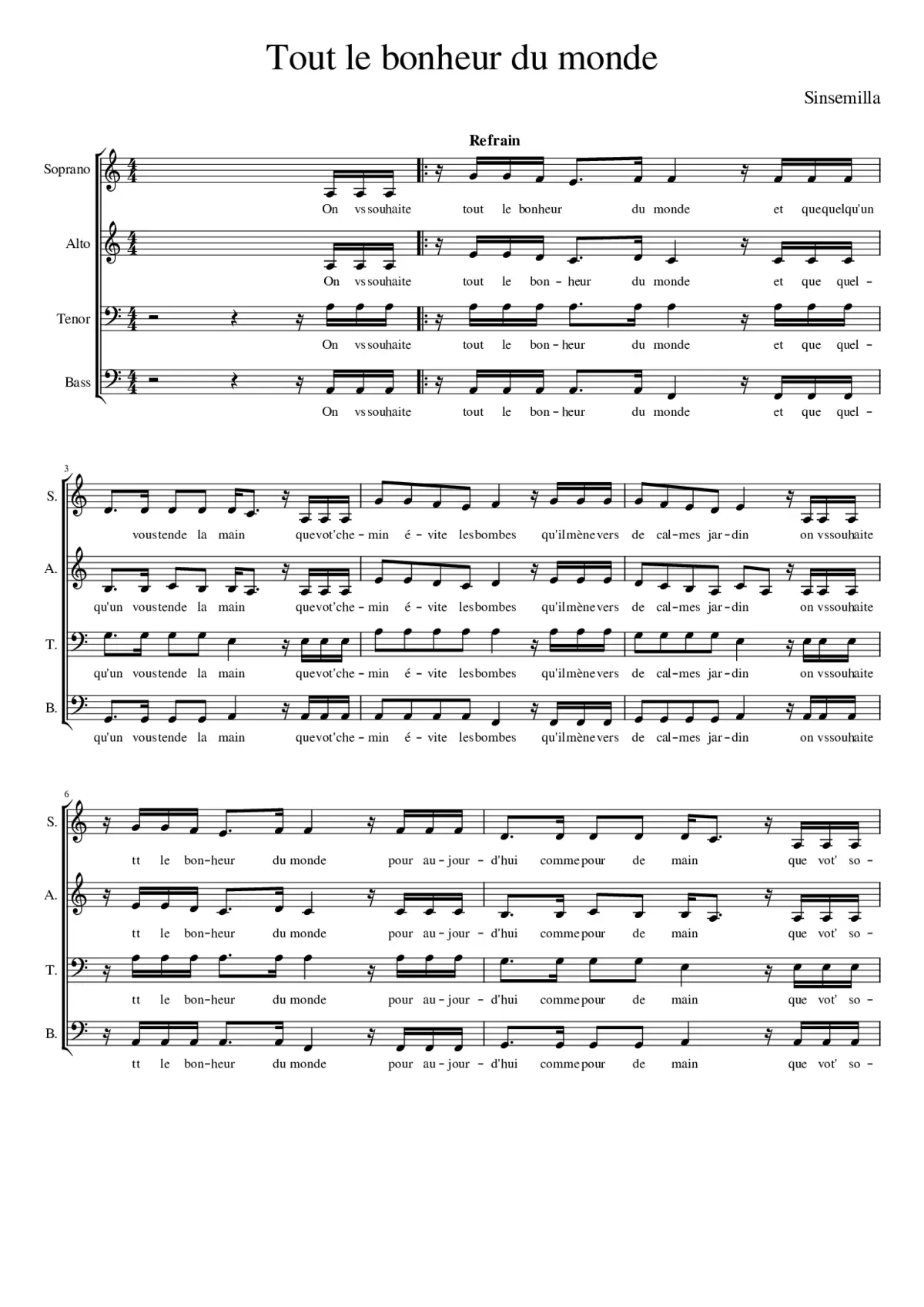 tout le bonheur du monde - Page 1