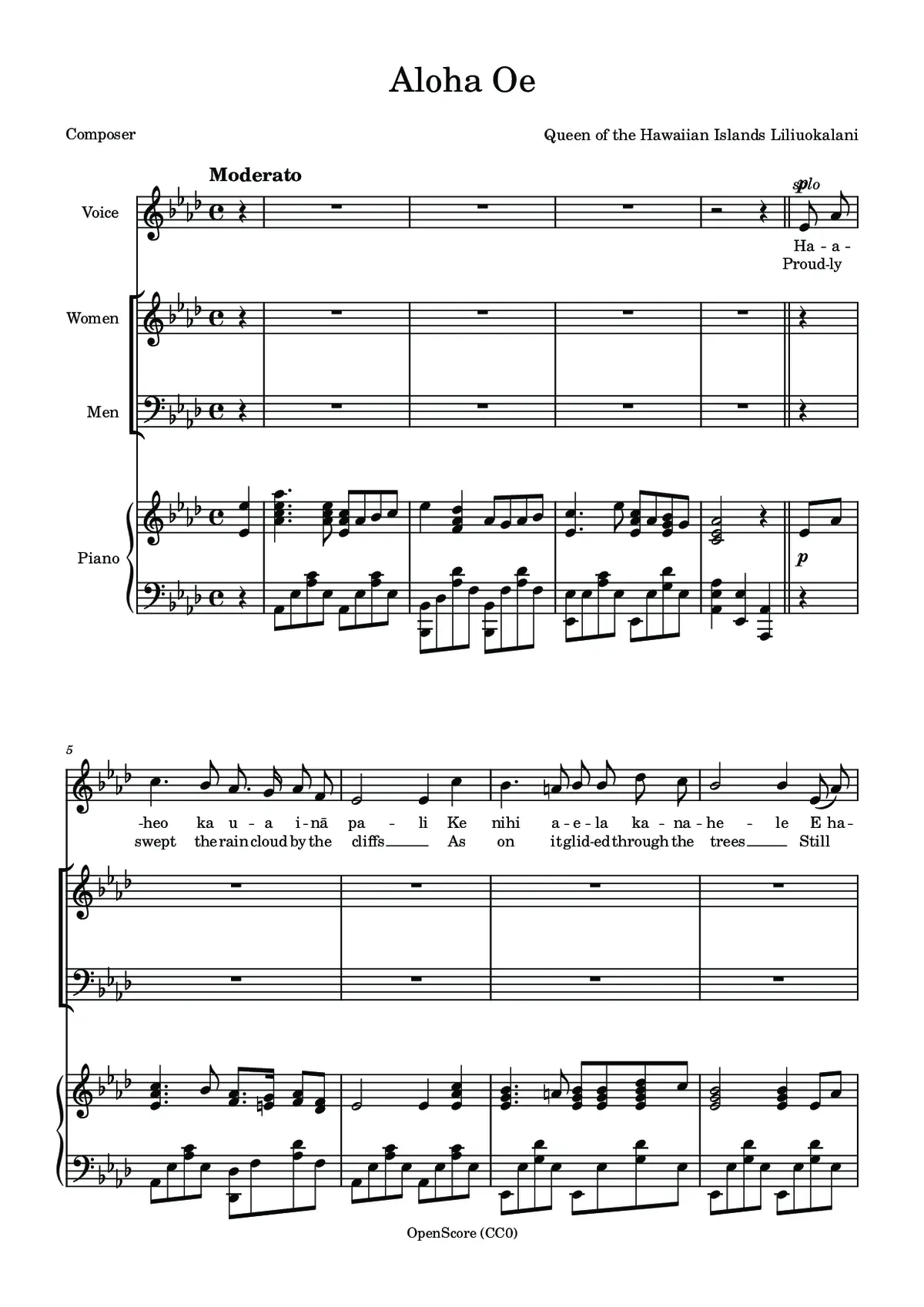 Aloha Oe - Page 1