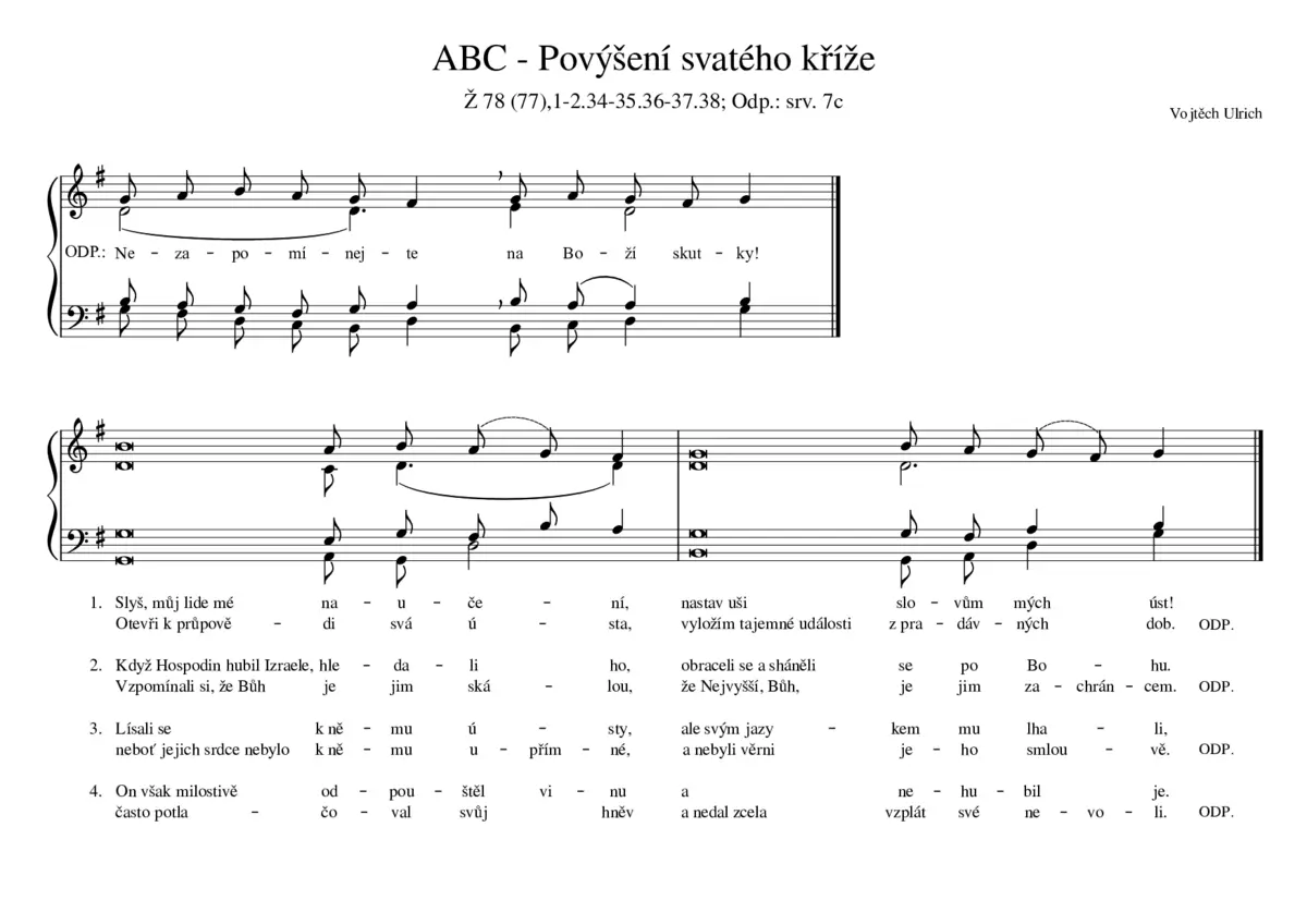 ABC - Povýšení svatého kříže - Page 1