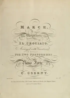 Variations brillantes sur un thême favori de 'Il crociato in Egitto'