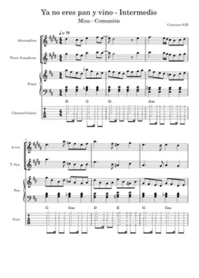 Ya no eres pan y vino