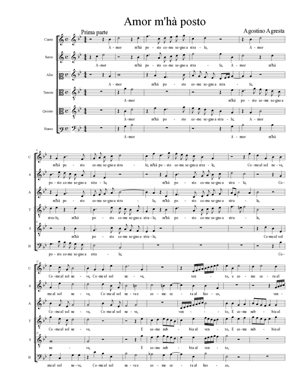 Amor m'hà posto - Page 1