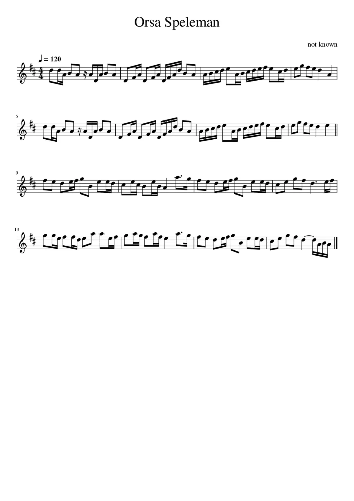 Orsa Speleman - Page 1