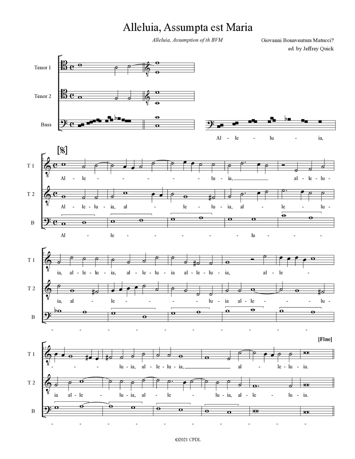 Alleluia. Assumpta est Maria - Page 1