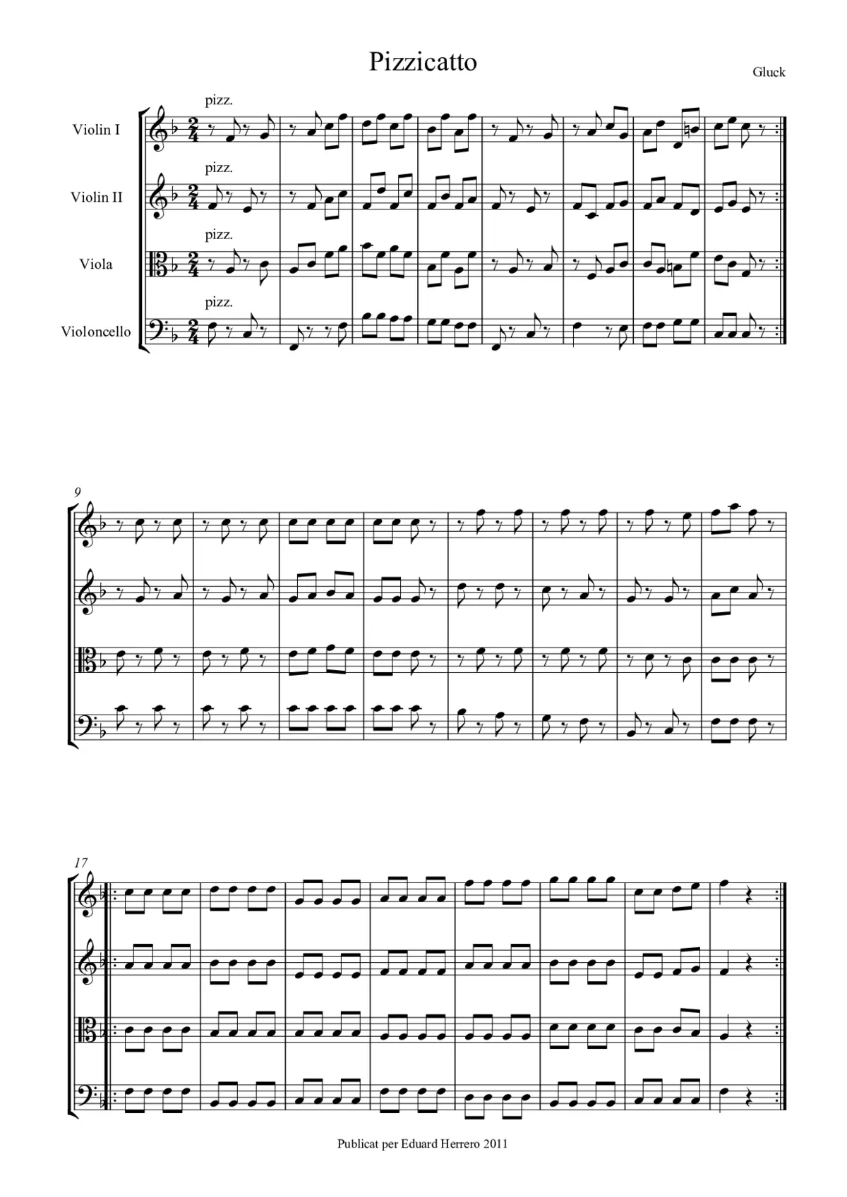 Pizzicatto - Page 1