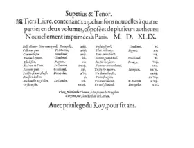 22 Chansons nouvelles, Livre 3