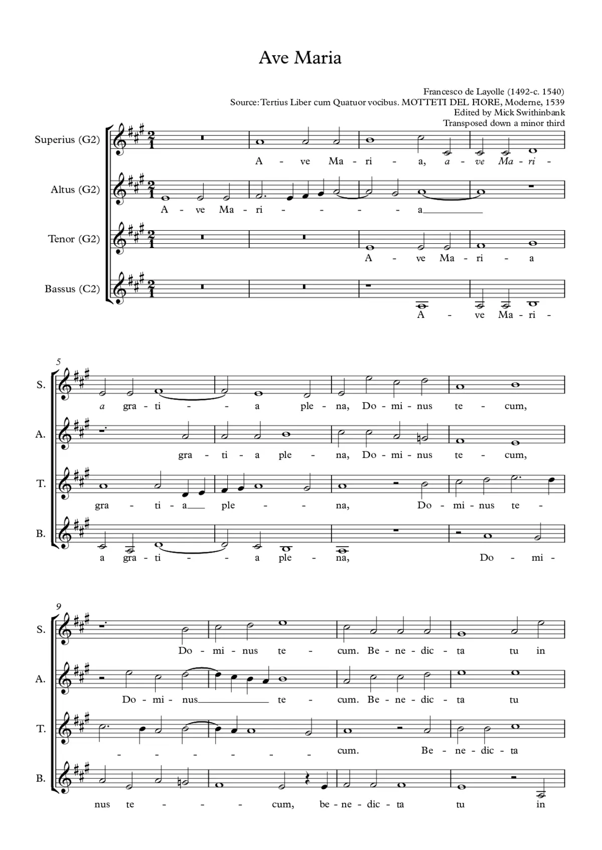 Ave Maria (high voices) - Page 1