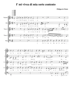 I' mi vivea di mia sorte contento