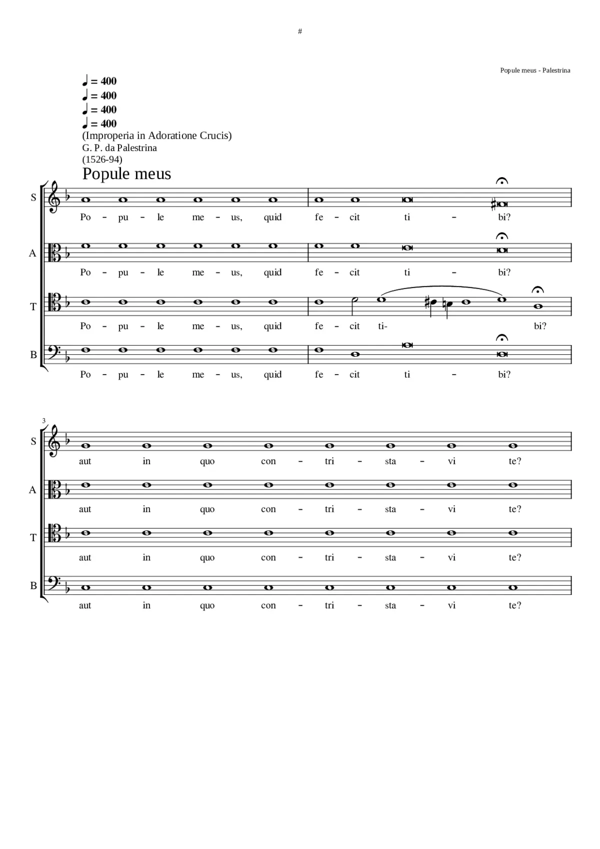 Popule meus - Page 1