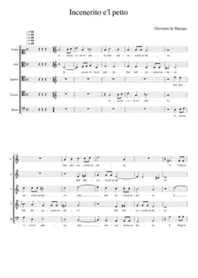 Incenerito e'l petto