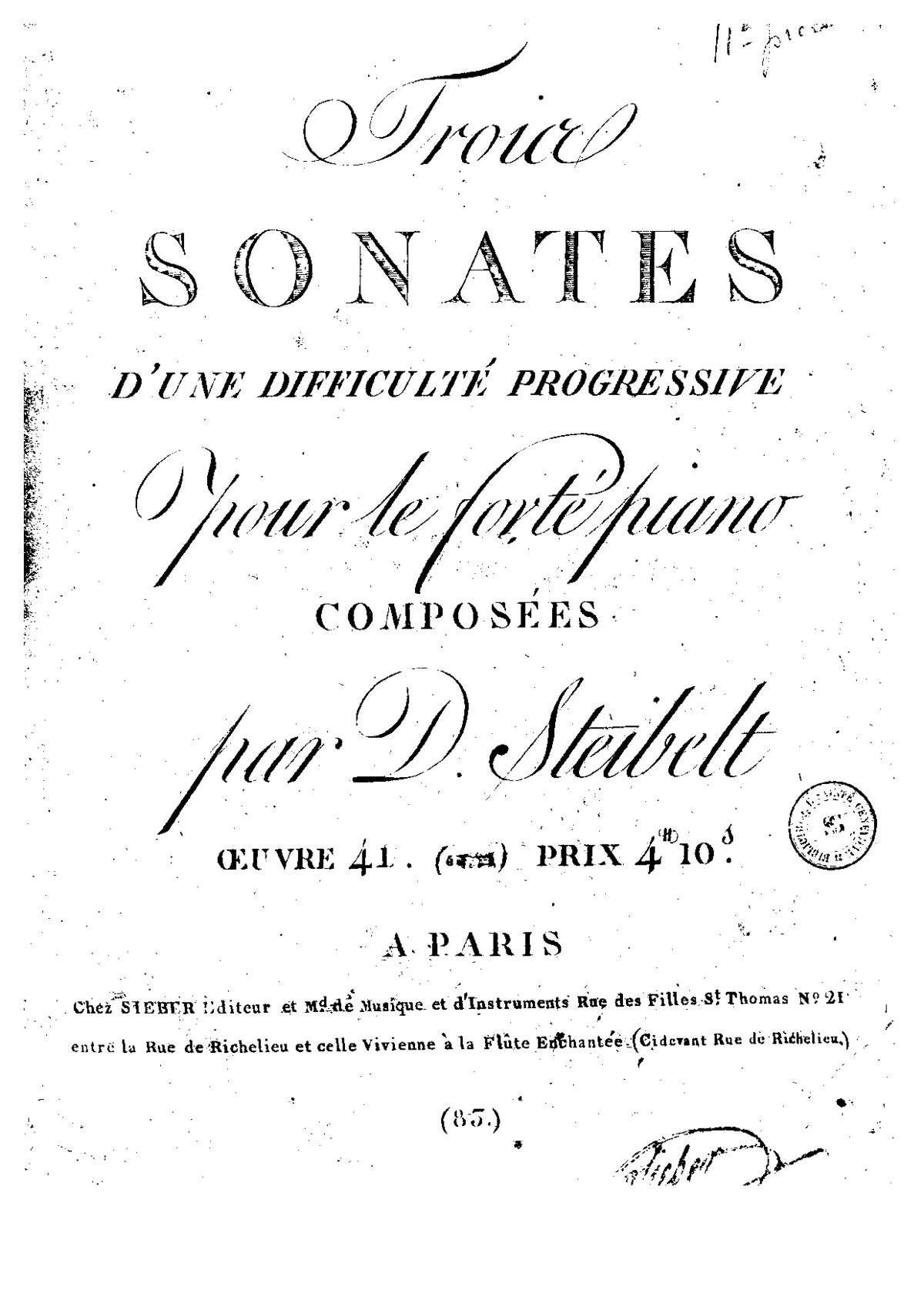 3 Piano Sonatas - Page 1