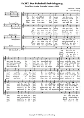 Der Bulschafft hab ich g'nug