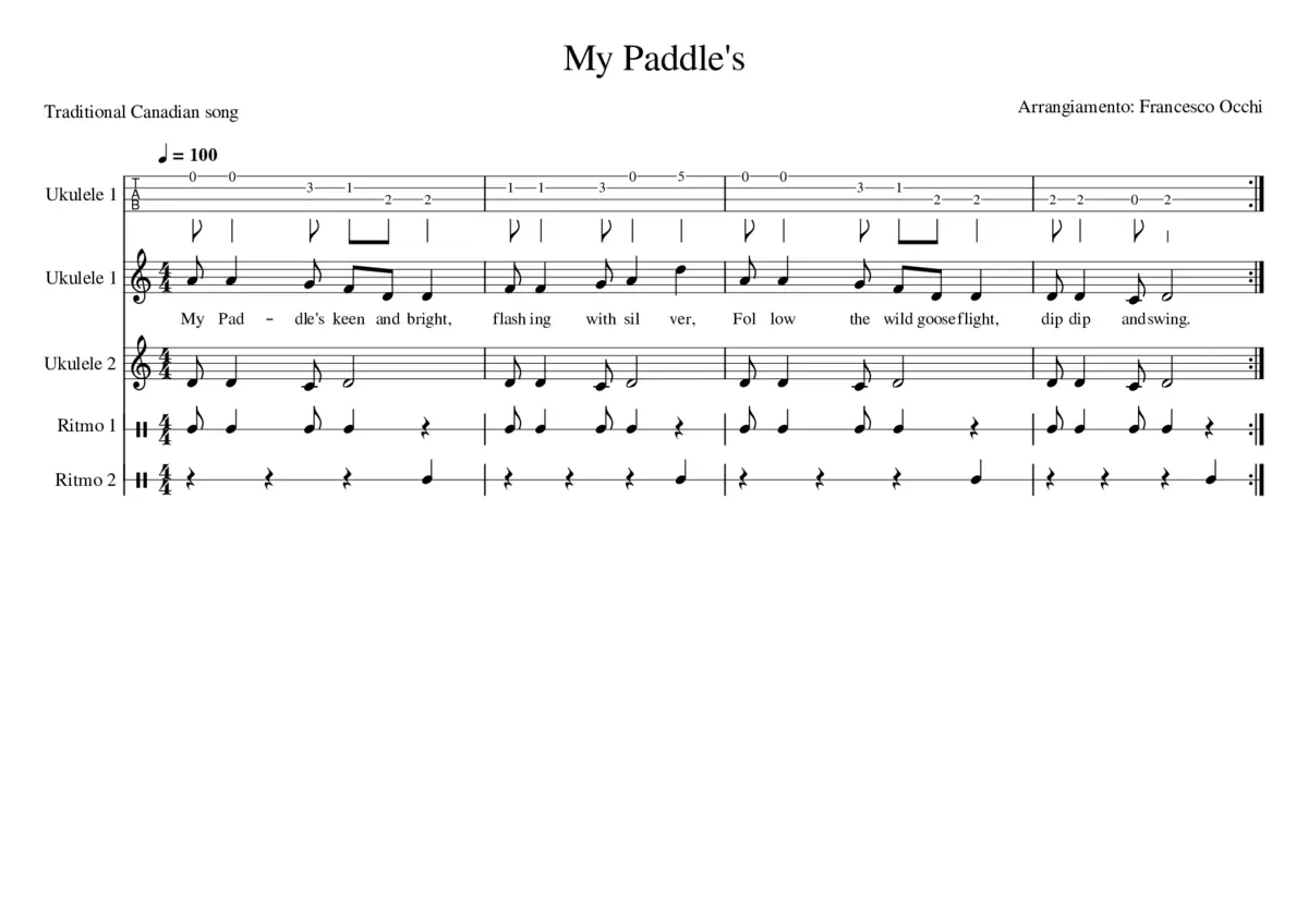 My Paddle's - Page 1