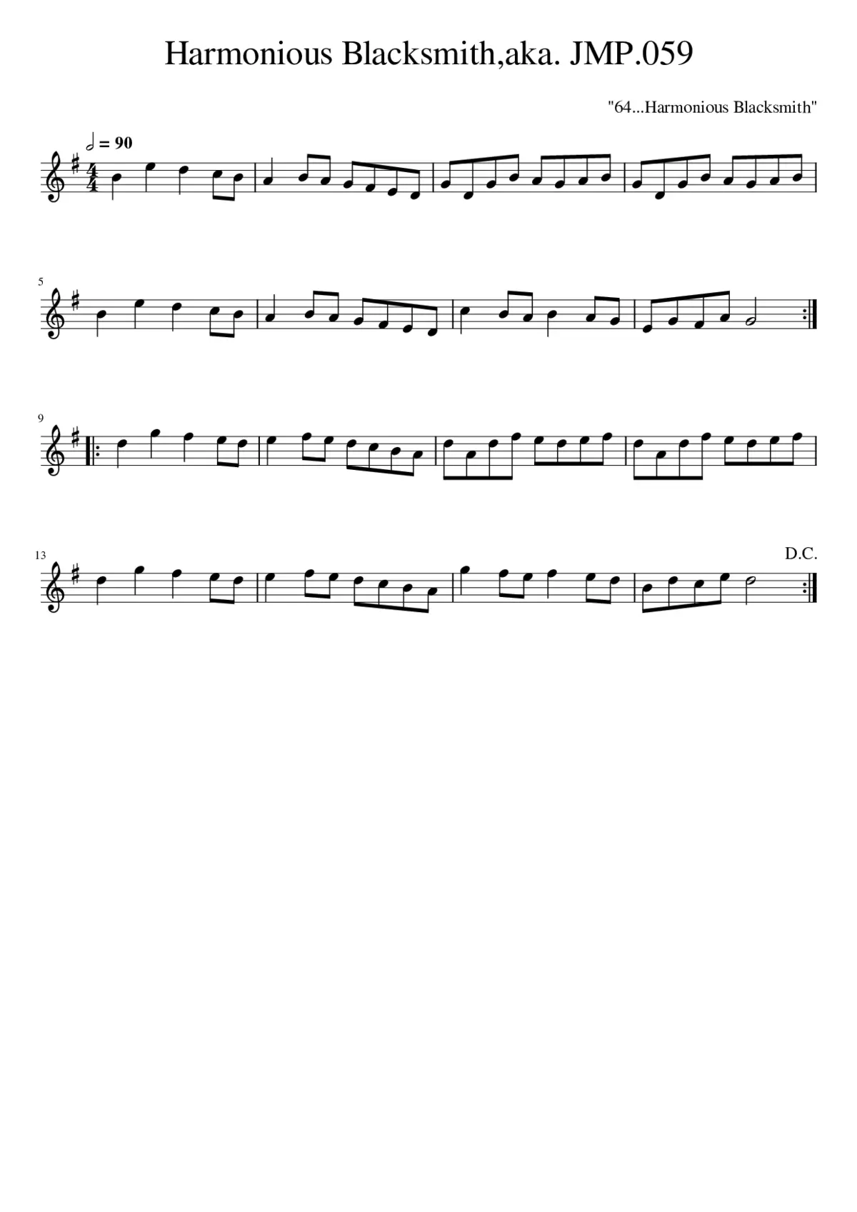 Harmonious Blacksmithaka. JMP.059 - Page 1