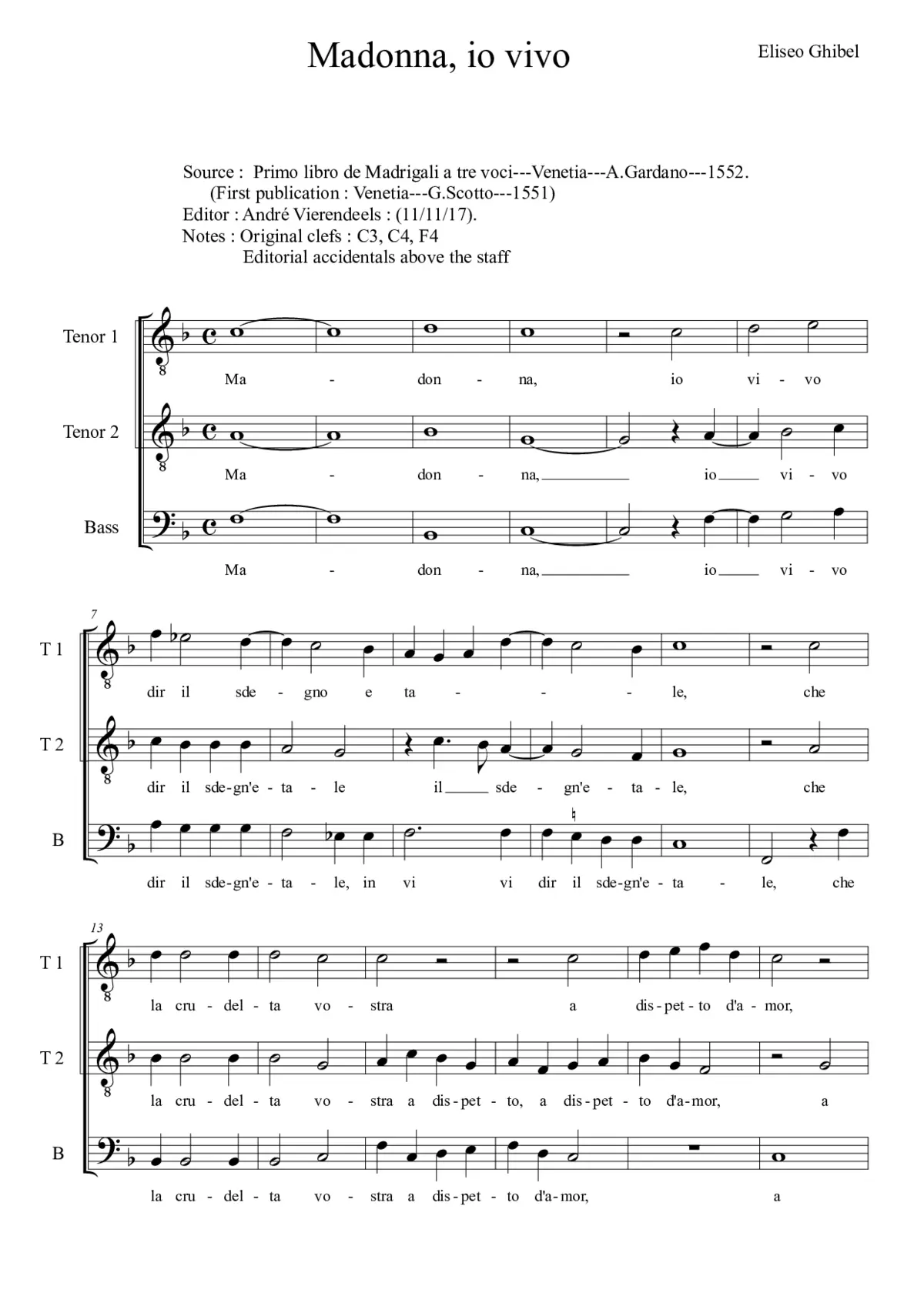 Madonna io vi vo - Page 1
