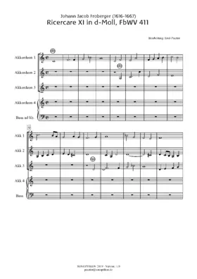 Ricercar XI in d-Moll