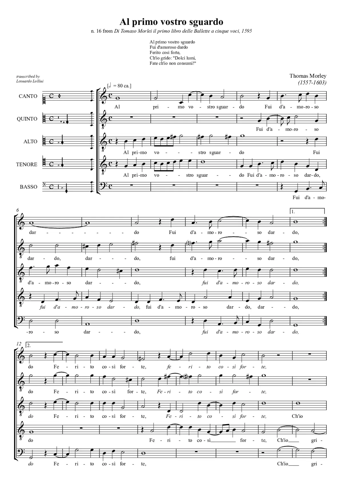 Al primo vostro sguardo - Page 1