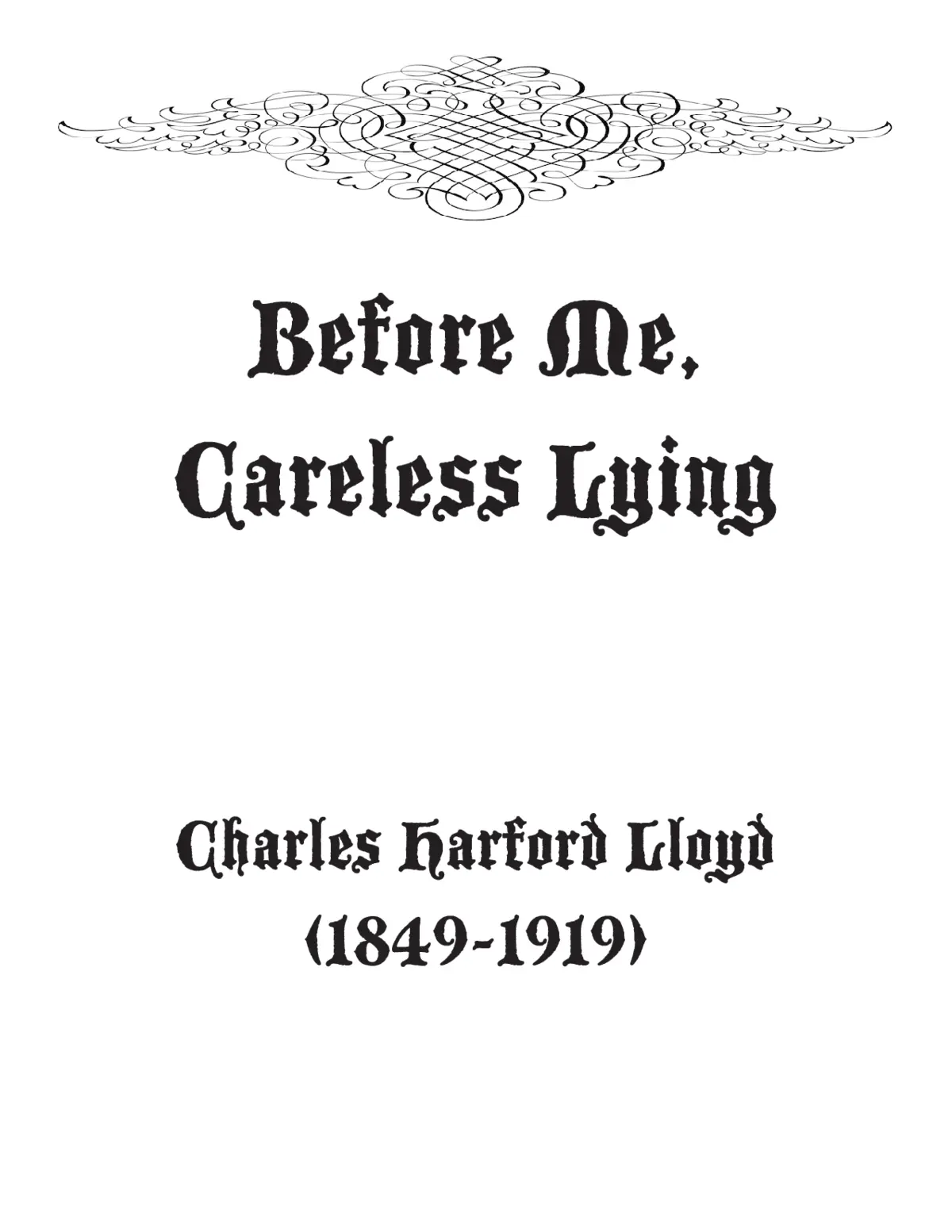 Before me, careless lying - Page 1