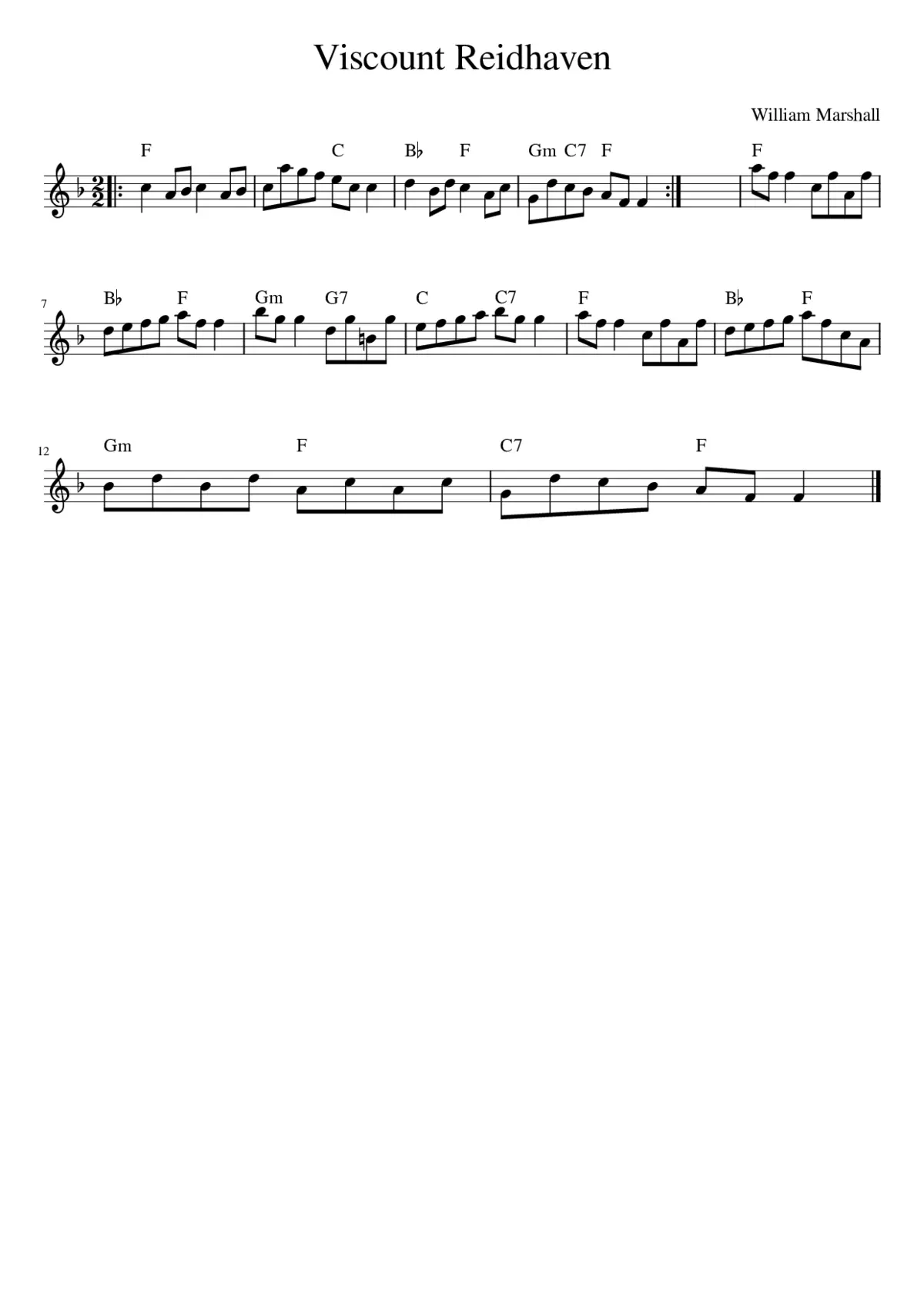 Viscount Reidhaven - Page 1