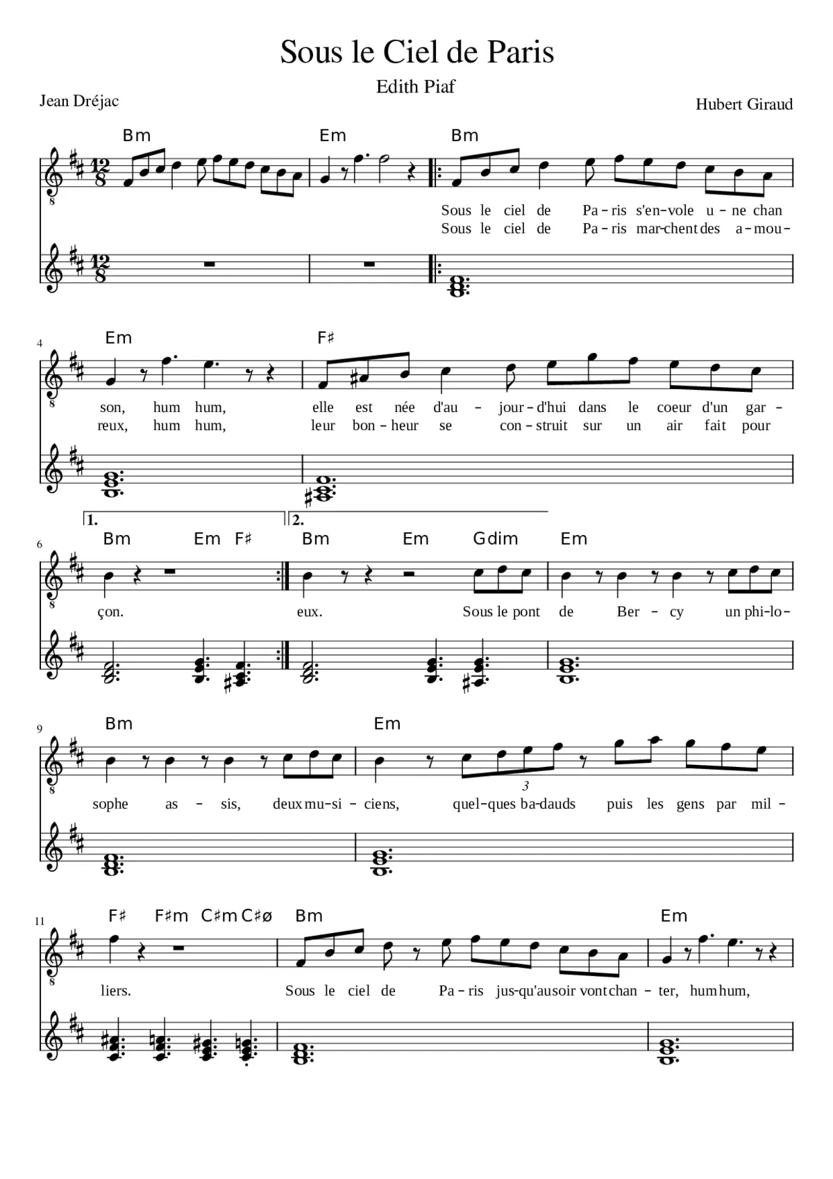 sous le ciel de paris - Page 1