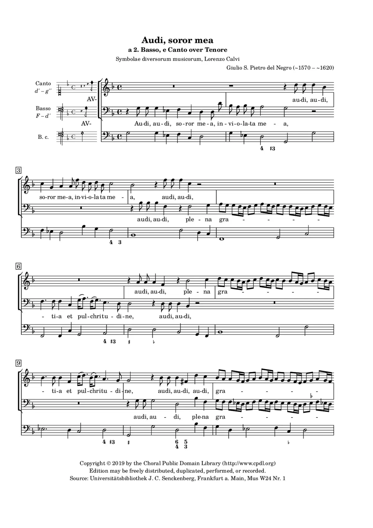 Audi, soror mea - Page 1