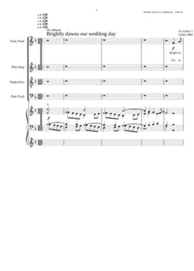 Brightly dawns our wedding day (Mikado)
