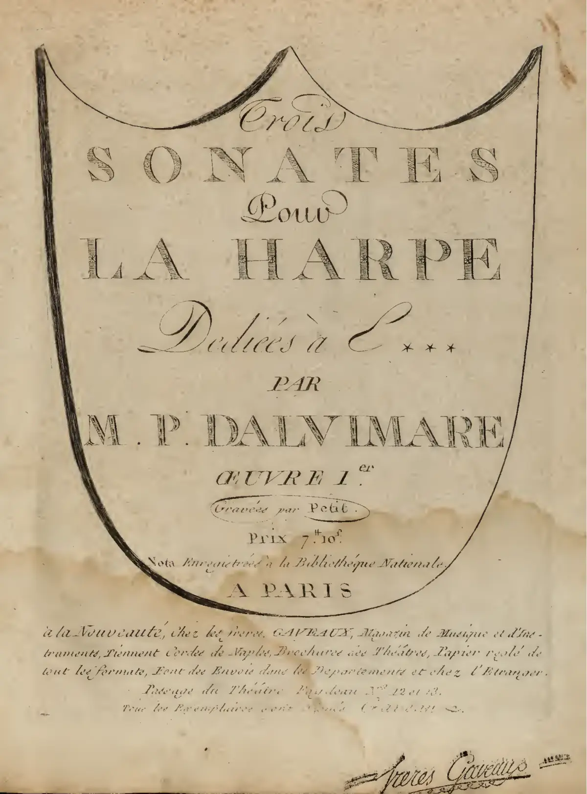 3 Harp Sonatas - Page 1