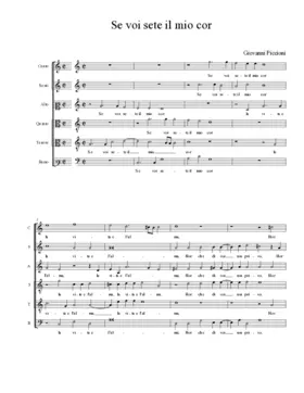 Se voi sete il mio cor