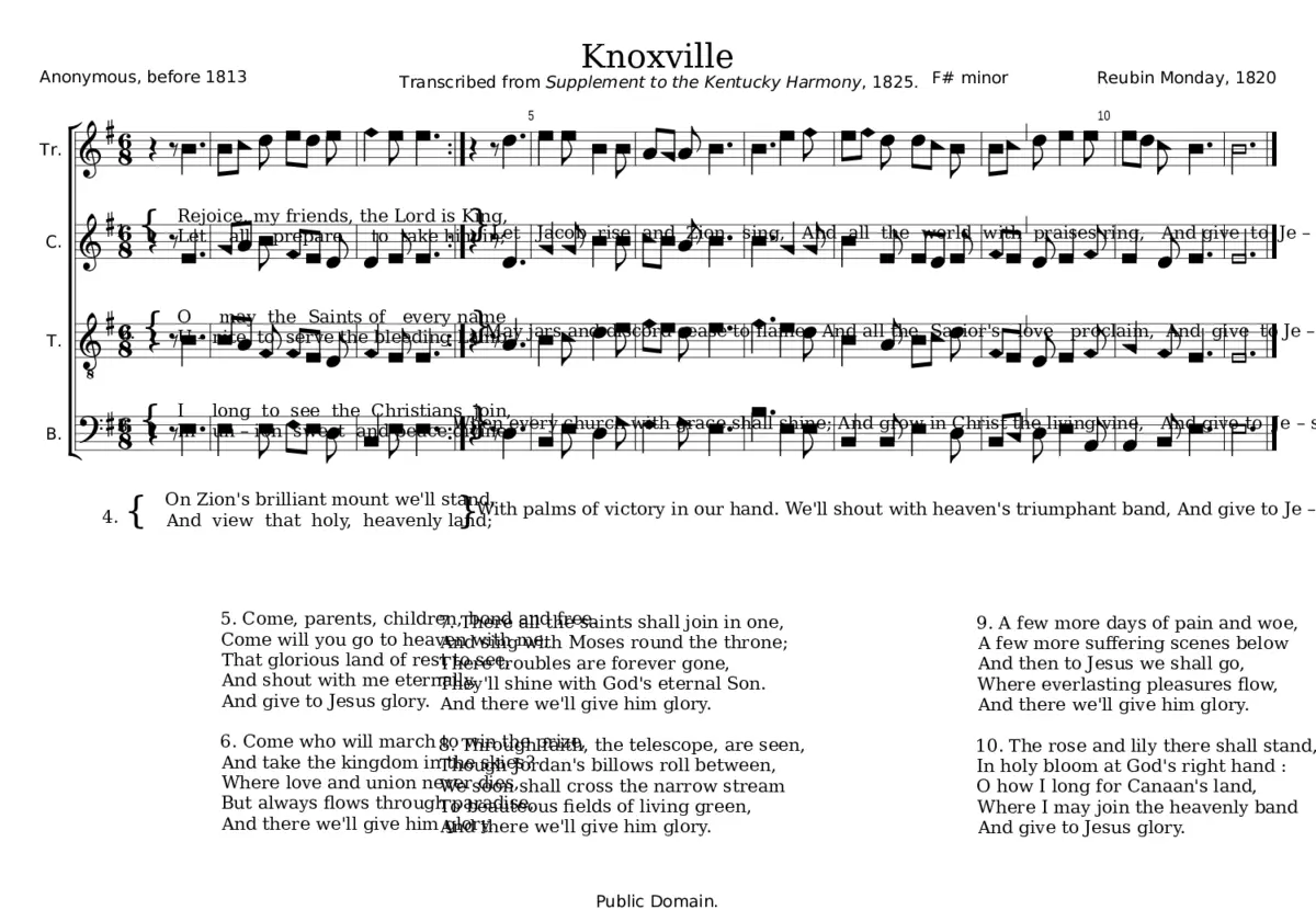 Knoxville - Reubin Monday - Page 1