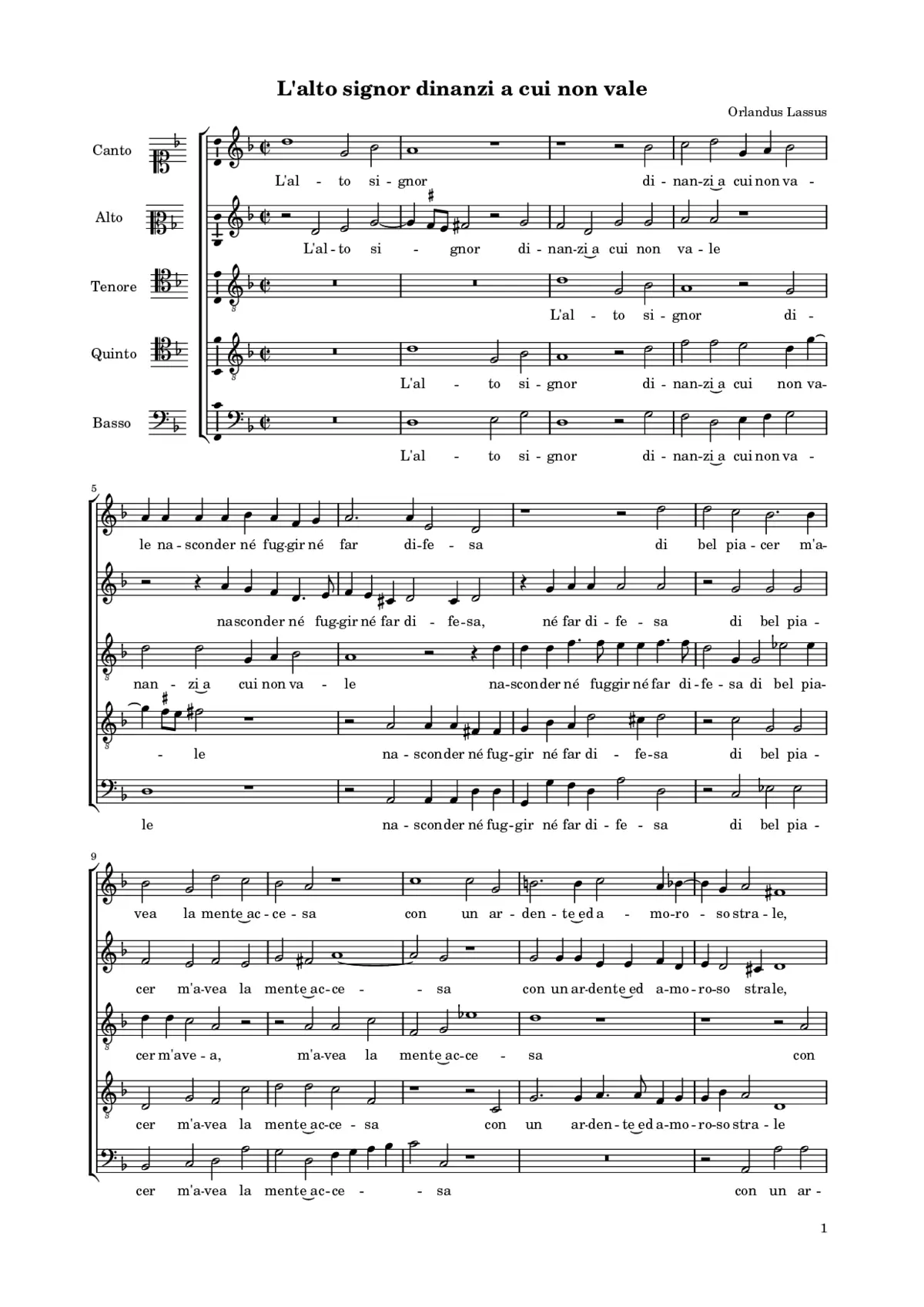 L'alto signor dinanzi a cui - Page 1