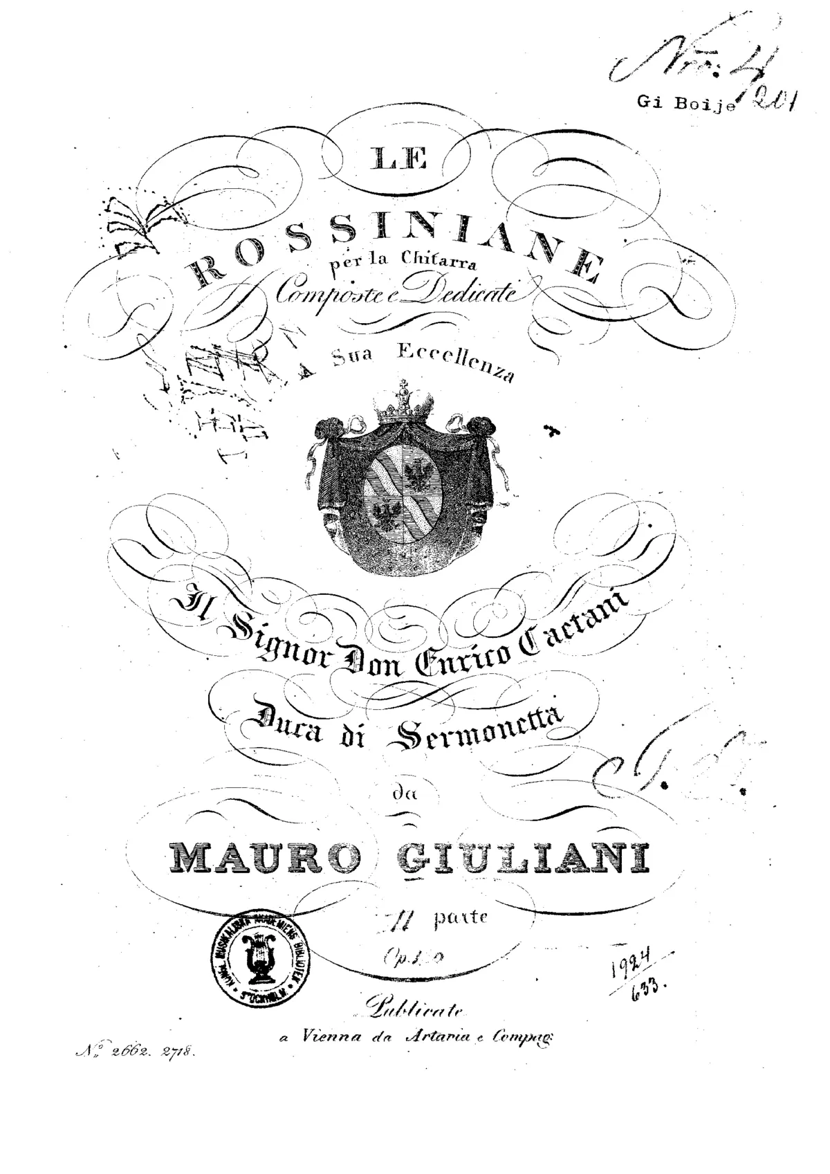 Rossiniana No.2 - Page 1