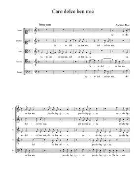 Caro dolce ben mio