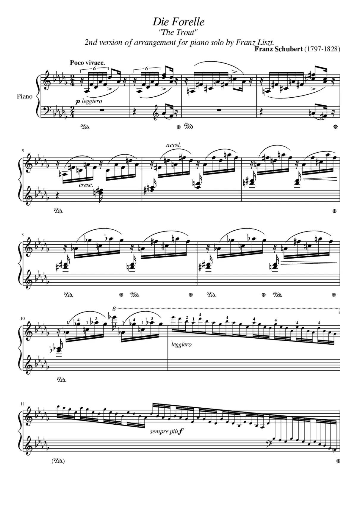 Die Forelle D.550 - Page 1