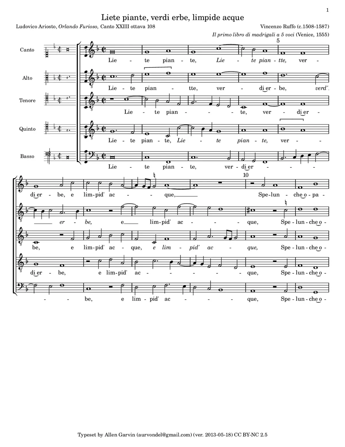 Liete piante, verdi erbe, limpide acque - Page 1