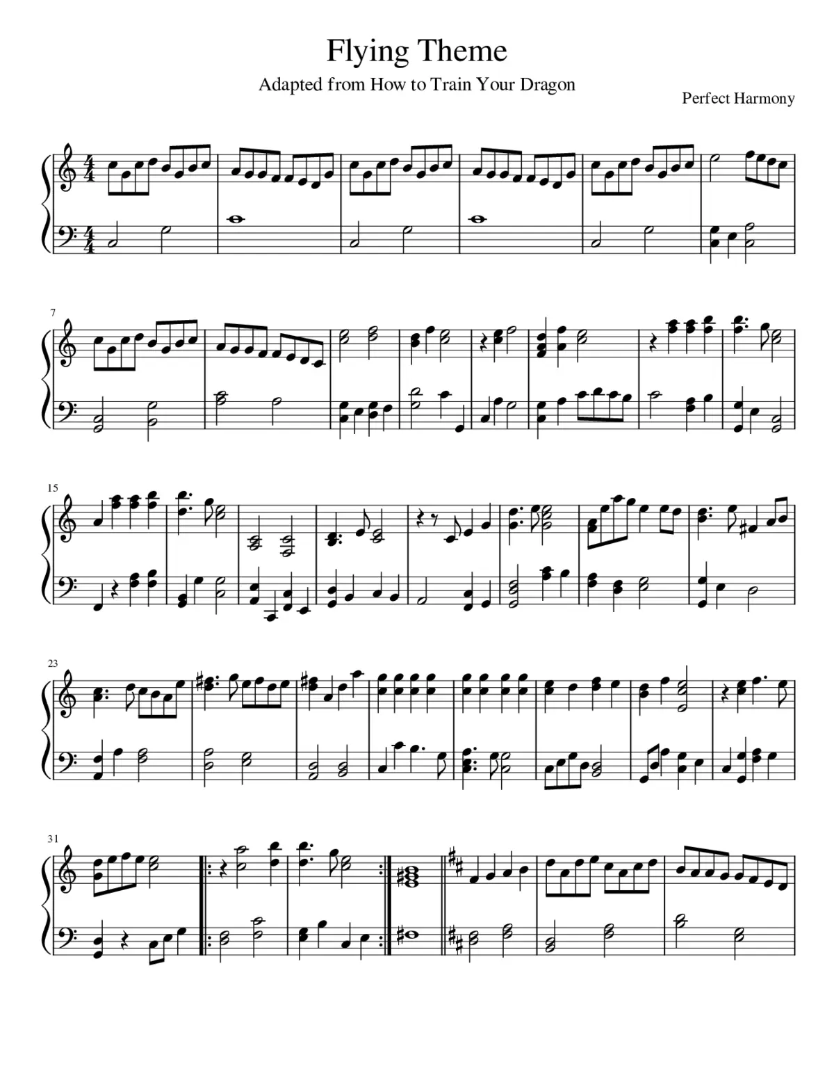 how to train your dragon - flying theme - Page 1