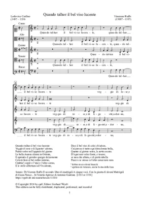 Quando talhor il bel viso