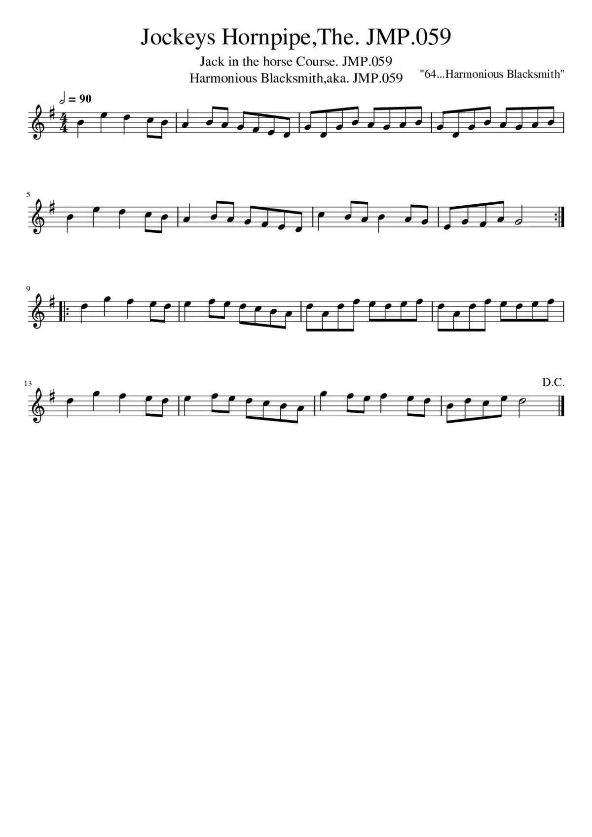 Jockeys HornpipeThe. JMP.059 - Page 1