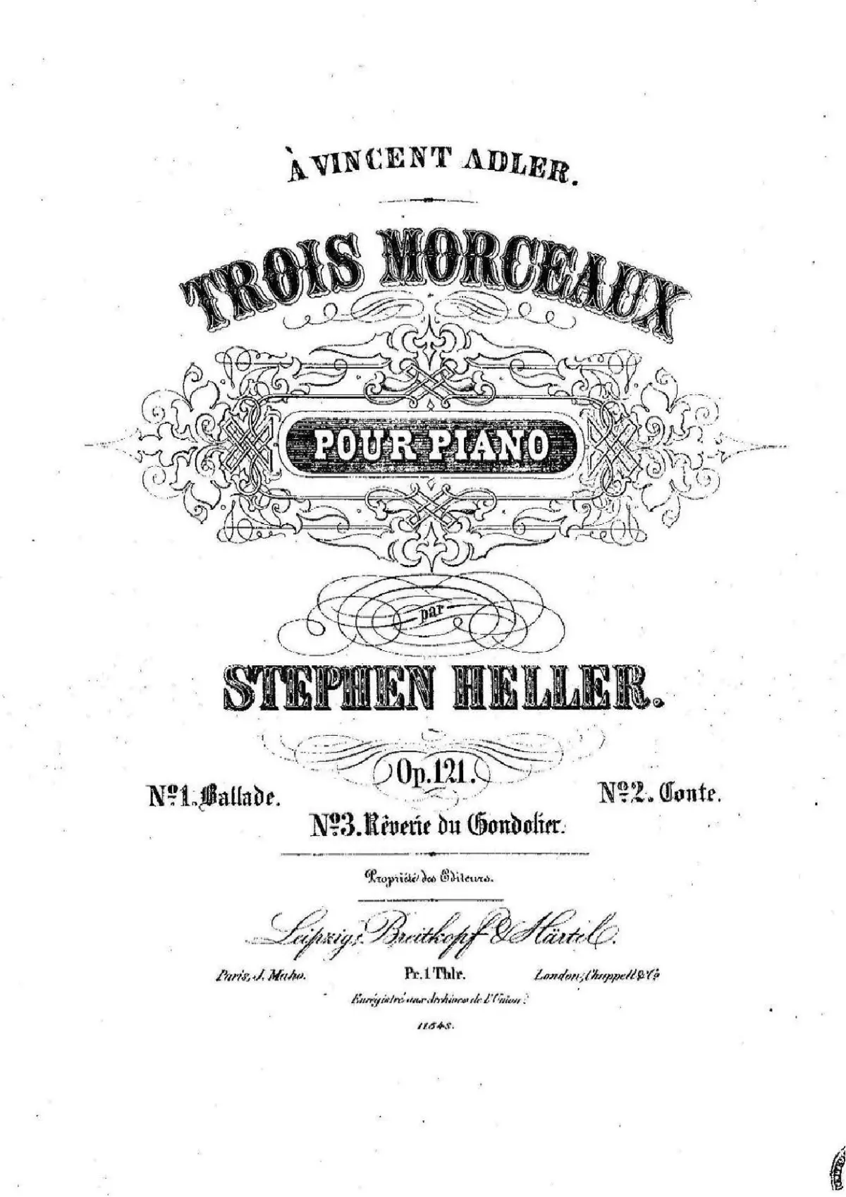 3 Morceaux pour piano - Page 1