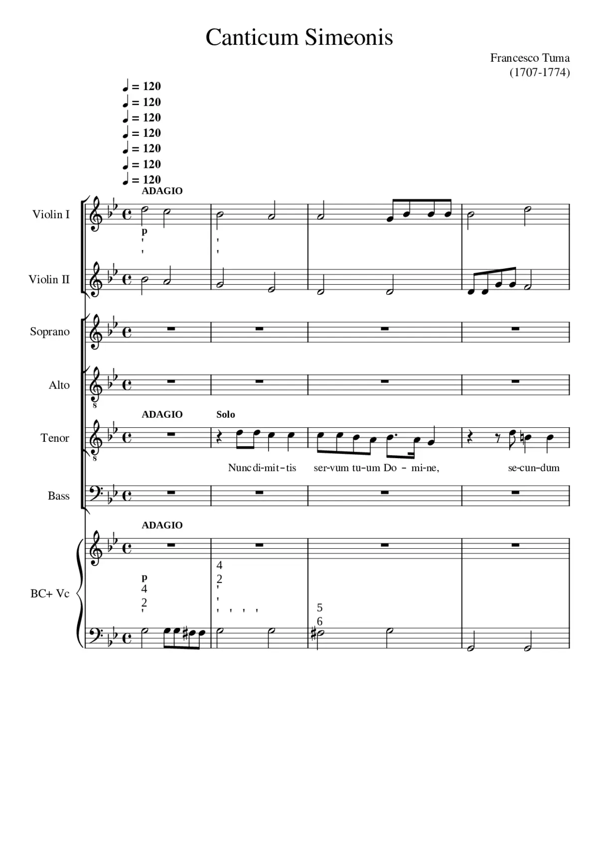 Canticum Simeonis - Page 1