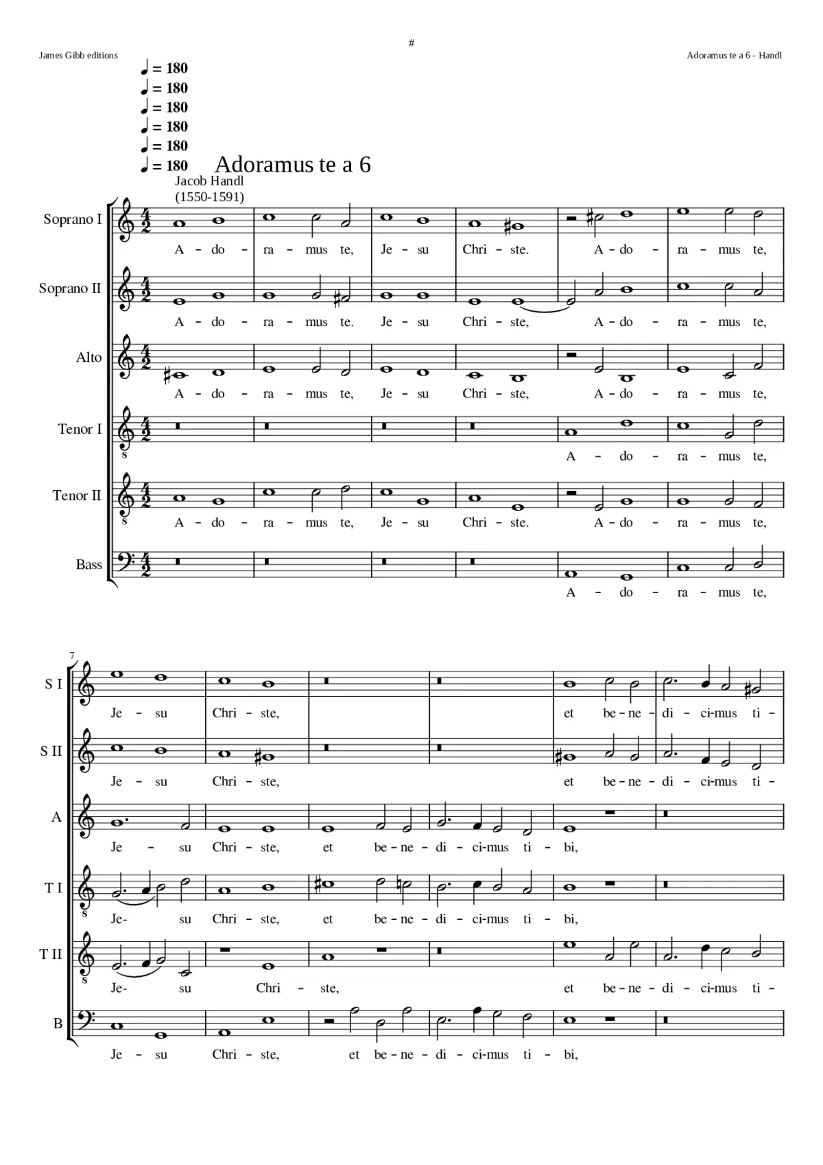 Adoramus te Jesu Christe - Page 1