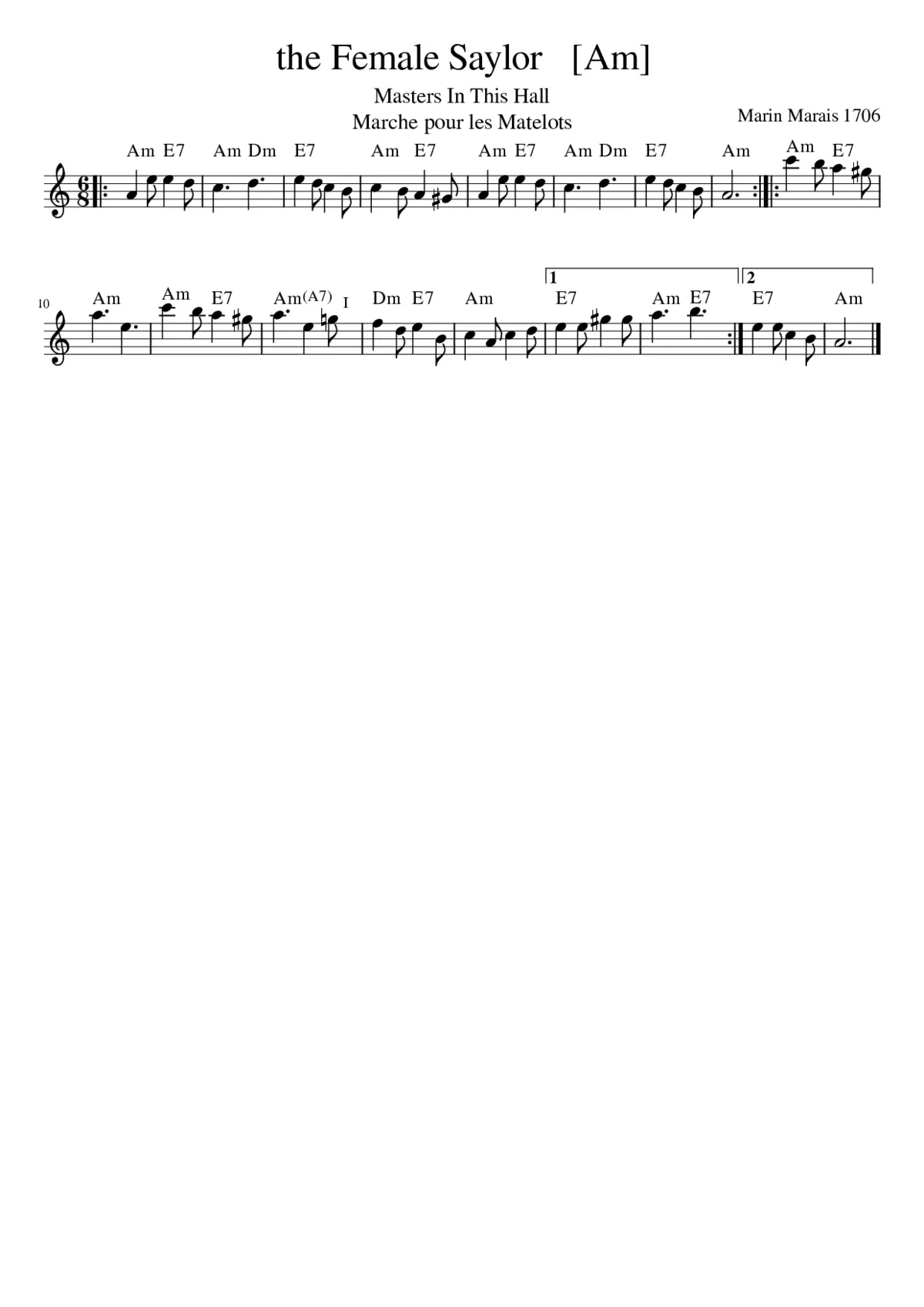 The Female Saylor - Page 1