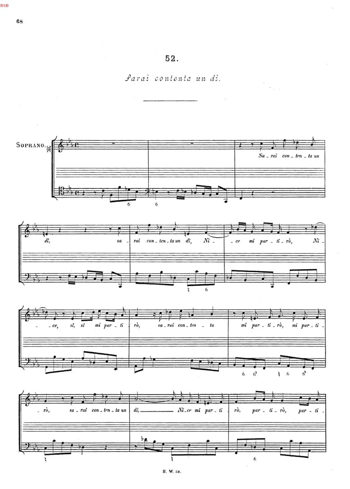 Sarai contenta un dì - Page 1