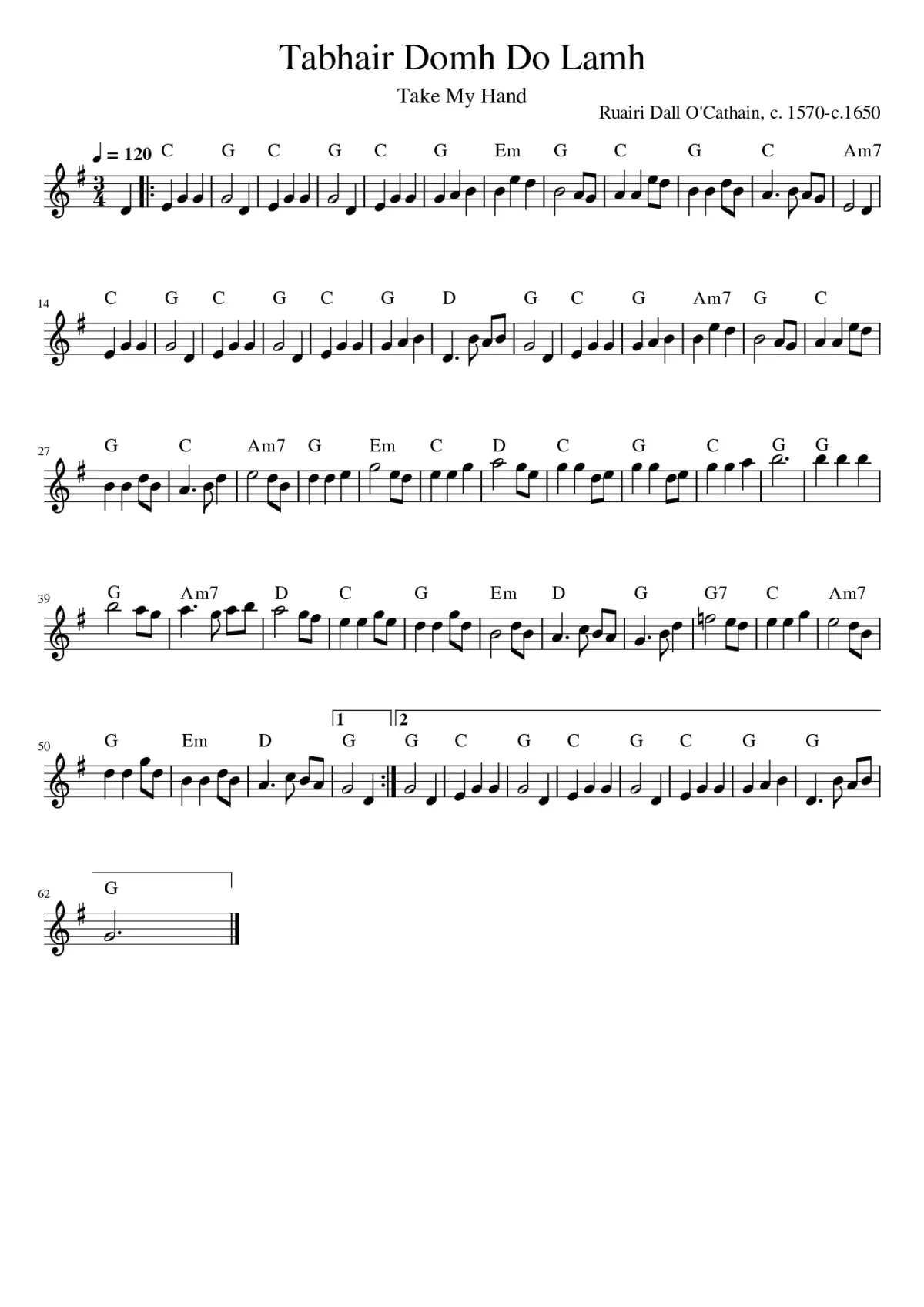 Tabhair Domh Do Lamh - Page 1