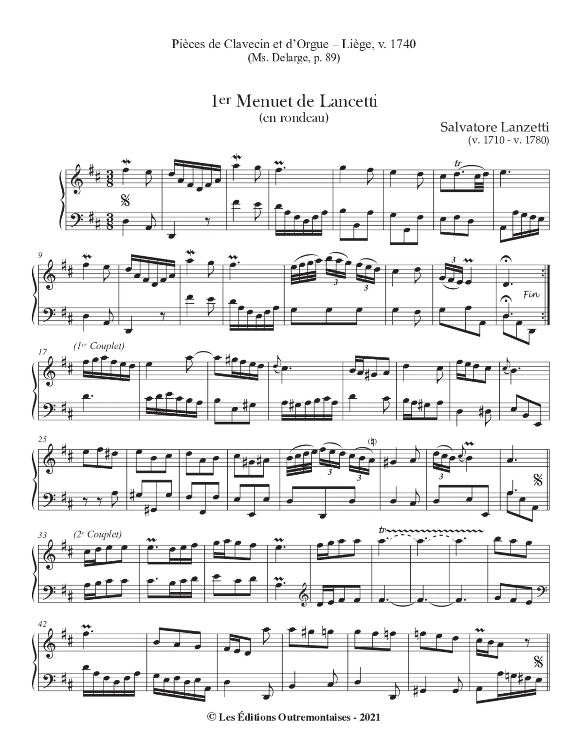 2 Minuets - Page 1